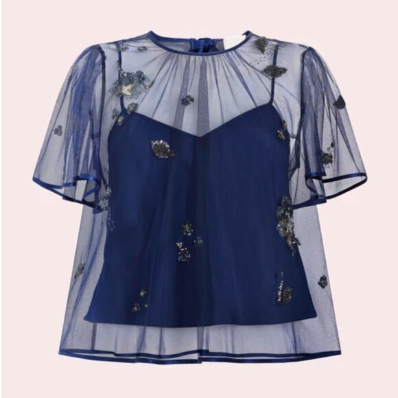 Speechless Sheer Floral Top - Picture 1 of 8